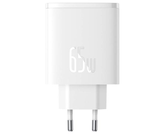 Wall charger Baseus OS-Cube Pro 2xUSB-C + USB, 65W (white)