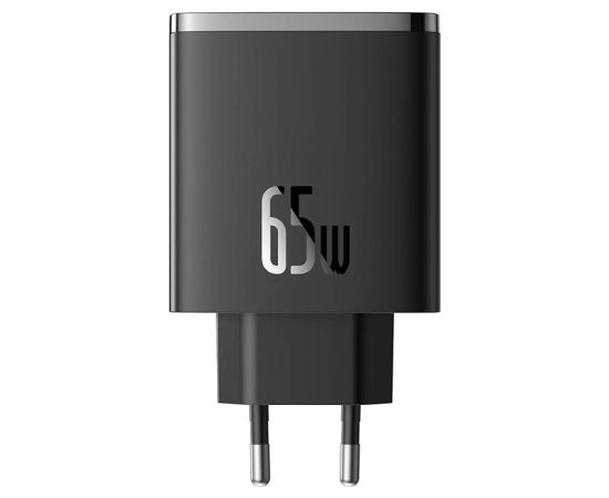 Wall charger Baseus OS-Cube Pro 2xUSB-C + USB, 65W (black)