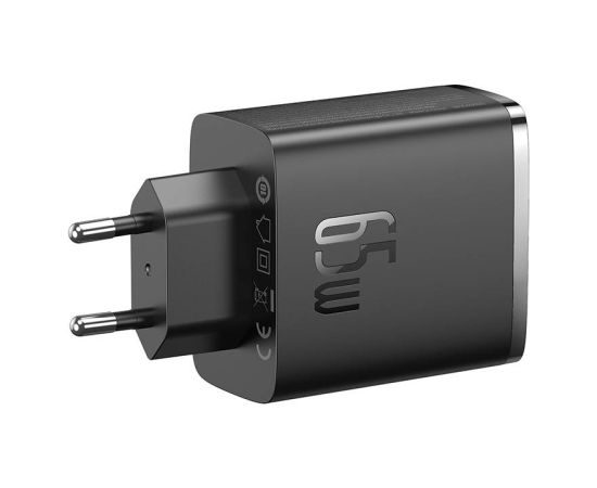 Wall charger Baseus OS-Cube Pro 2xUSB-C + USB, 65W (black)