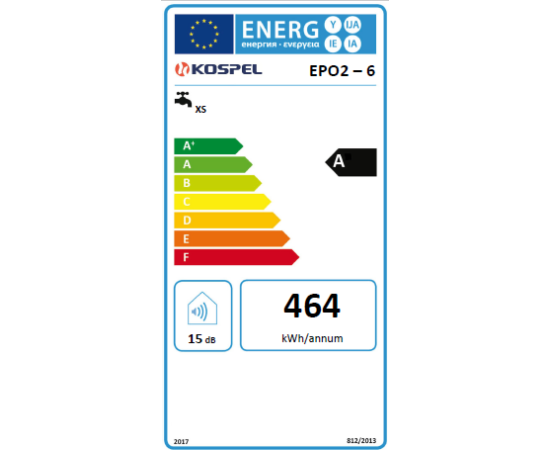 Kospel EPO2-6 6kW 230V/400V 2N caurplūdes ūdens sildītājs