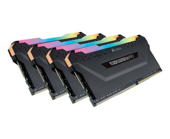 Corsair DDR4 - 64 GB -3600 - CL - 18 - Quad-Kit, RAM (black, CMW64GX4M4D3600C18, Vengeance RGB PRO)