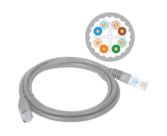 A-LAN KKU6ASZA1.0 networking cable Grey 1 m Cat6 U/UTP (UTP)