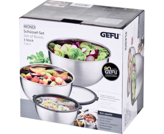 Zestaw 3 mis (16, 20, 24 cm) GEFU MONDI G-89430