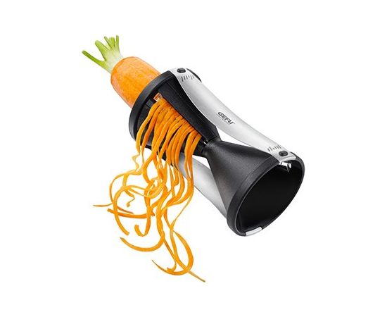 GEFU Spirelli slicer Manual Black, Silver Plastic, Stainless steel