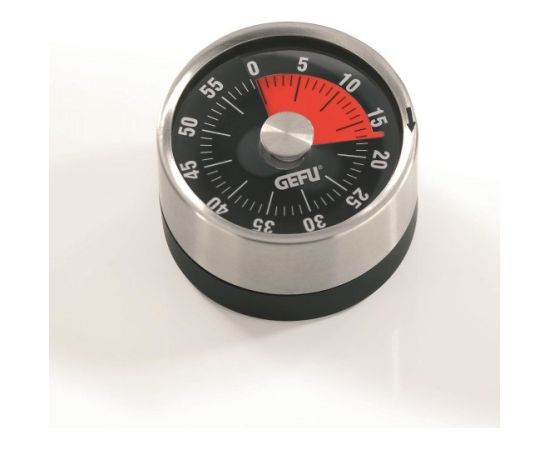 GEFU OPTICO Mechanical kitchen timer Black, Stainless steel