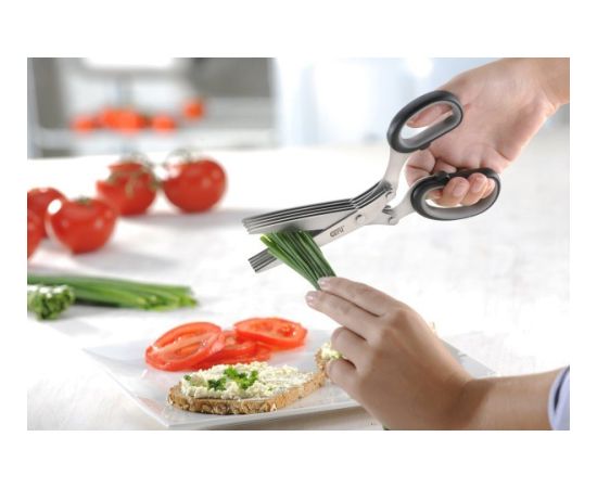 GEFU 12660 kitchen scissors 191 mm Black, Stainless steel Herb