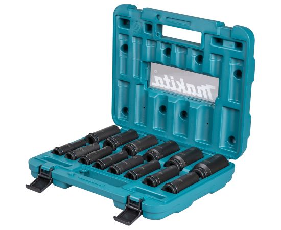 Uzgriežņa galviņu komplekts Makita E-16586; 1/2''; 10-32 mm; 14 gab.