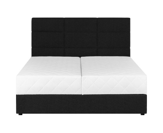 Kontinentālā gulta LEIKO 160x200cm, melna