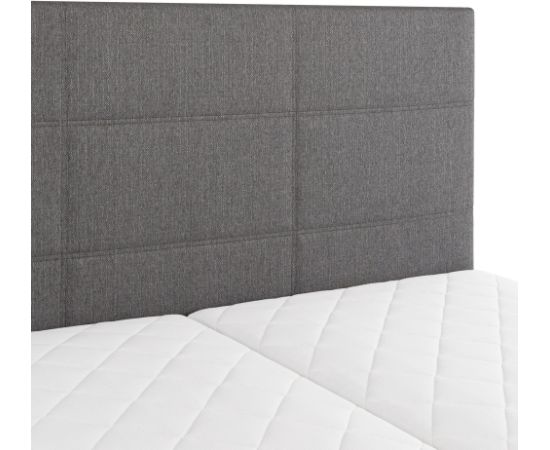 Kontinentālā gulta LEIKO 160x200cm, pelēka