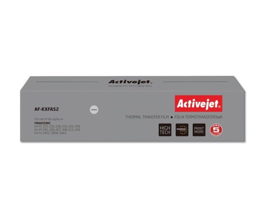 Activejet AF-KXFA52 copying foil (replacement Panasonic KX-FA52; Supreme; black)