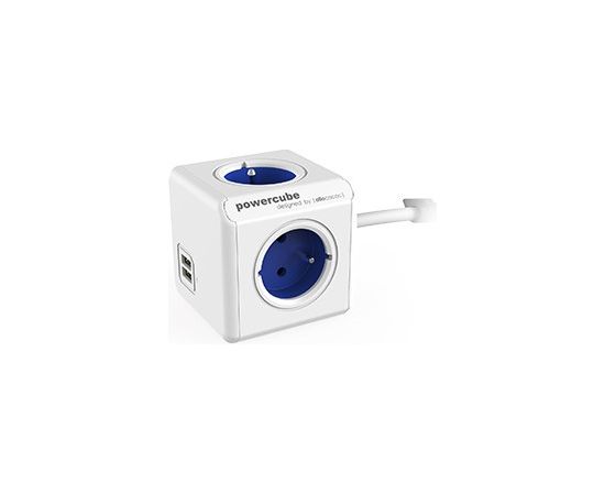 Allocacoc 2402BL/FREUPC power extension 1.5 m 4 AC outlet(s) Indoor Blue, White