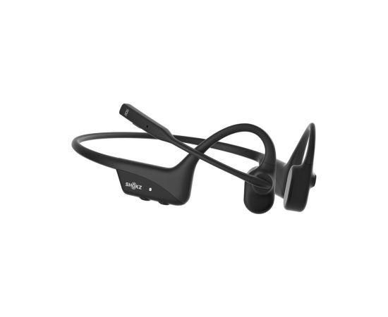 SHOKZ OpenComm2 Wireless Bluetooth Bone Conduction Videoconferencing Headset | 16 Hr Talk Time, 29m Wireless Range, 1 Hr Charge Time | Includes Noise Cancelling Boom Mic, Black (C110-AN-BK)