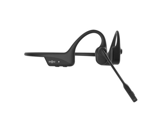 SHOKZ OpenComm2 Wireless Bluetooth Bone Conduction Videoconferencing Headset | 16 Hr Talk Time, 29m Wireless Range, 1 Hr Charge Time | Includes Noise Cancelling Boom Mic, Black (C110-AN-BK)