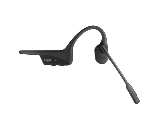 SHOKZ OpenComm2 Wireless Bluetooth Bone Conduction Videoconferencing Headset | 16 Hr Talk Time, 29m Wireless Range, 1 Hr Charge Time | Includes Noise Cancelling Boom Mic, Black (C110-AN-BK)