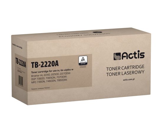 Actis TB-2220A toner (replacement for Brother TN2220; Standard; 2600 pages; black)