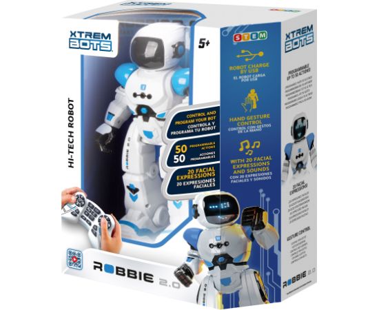 XTREM BOTS интерактивный робот Robbie Bot 2.0