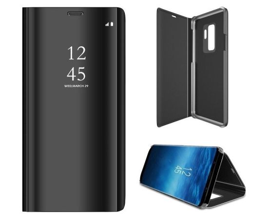 Mocco Clear View Cover Case Grāmatveida Maks Telefonam Samsung Galaxy A14 5G Melns