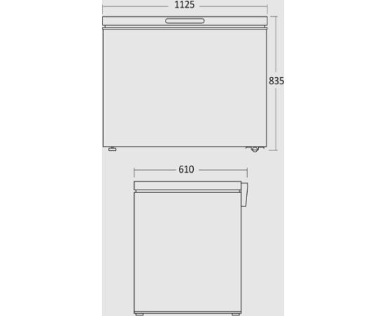 Chest freezer Scandomestic CF300WD