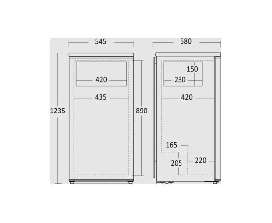 Fridge Scandomestic SKB190W