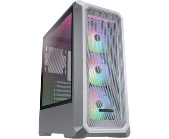 COUGAR | Archon 2 Mesh RGB (White) | PC Case | Mid Tower / Mesh Front Panel / 3 x ARGB Fans / 3mm TG Left Panel