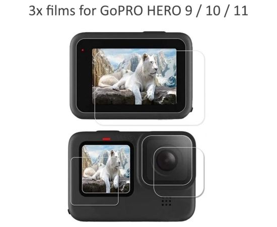 Mocco Premium Hydrogel Film Защитные плёнки для GoPro HERO 9 / 10 / 11 / 3шт