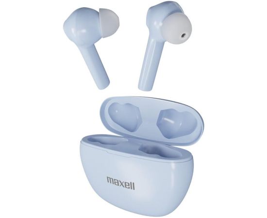 Maxell Dynamic+ wireless headphones with charging case Bluetooth blue Наушники