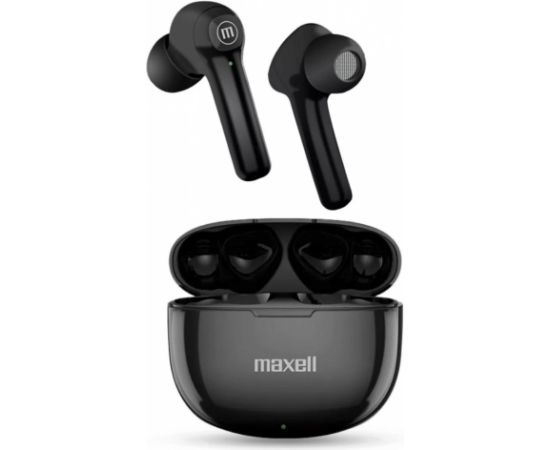 Maxell Dynamic+ wireless headphones with charging case Bluetooth black Наушники