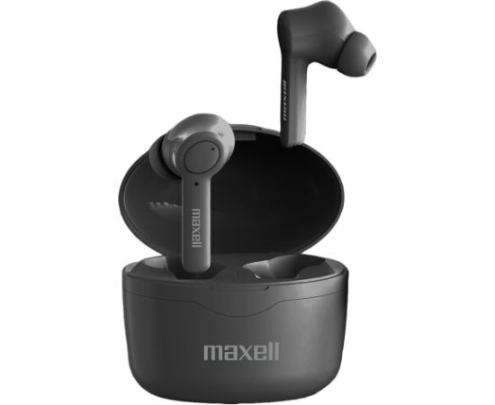 Maxell Bass 13 Sync Up Wireless Bluetooth In-Ear Headphones with Charging Case Black