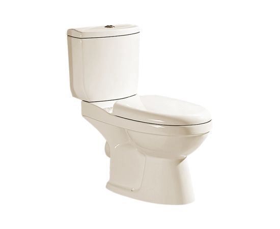 WC pods Gotland Irida ar horizonālo izvādu, 3/6l, ar  PP Soft Close vāku, ūdens padeve no apakšas, Ivory krāsa