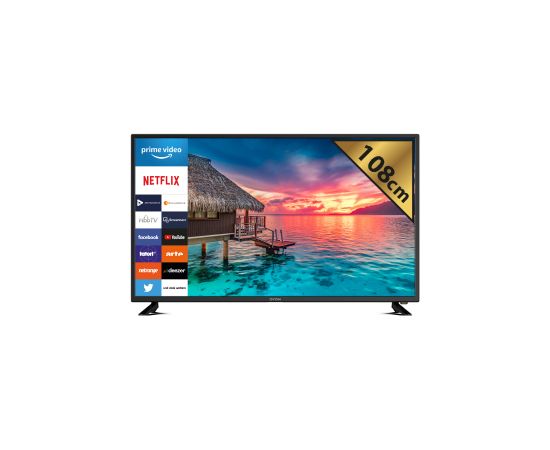 DYON Smart 43 XT 108 cm (43 inch) TV (Full-HD Smart TV, HD Triple Tuner (DVB-C / -S2 / -T2), Prime Video, Netflix & HbbTV)