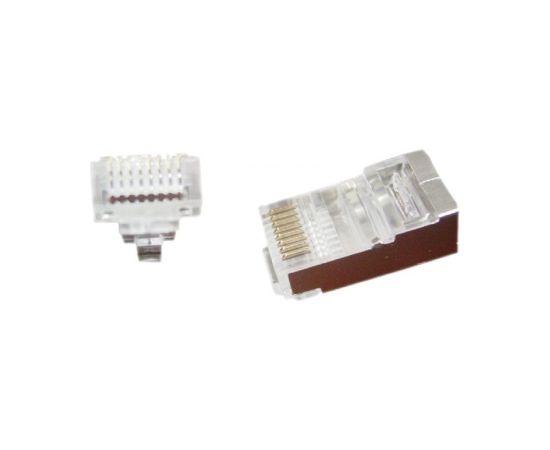 Gembird LC-PTF-01/100 wire connector RJ-45 Brown, Silver, Transparent
