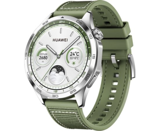 Huawei Watch GT 4 46mm, silver/green