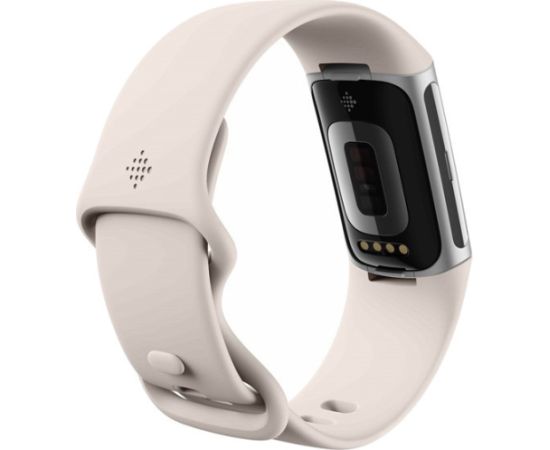 Fitbit Charge 6, porcelain/silver