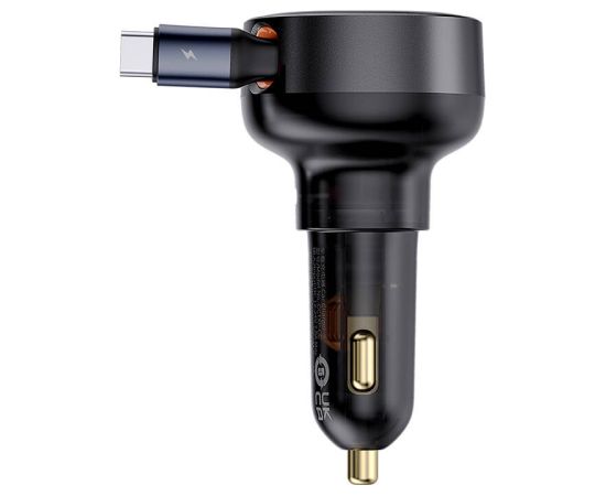 Car Charger Baseus Enjoyment Pro with cable USB-C, 60W (Black)