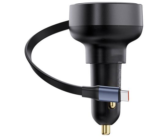 Car Charger Baseus Enjoyment Pro with cable USB-C, 60W (Black)