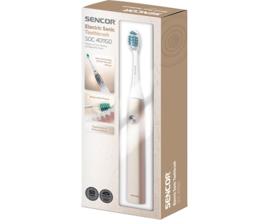 Electric toothbrush Sencor SOC4011GD, gold