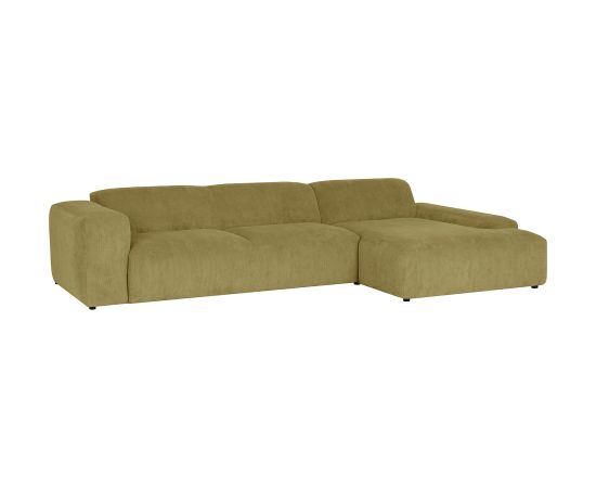 Corner sofa LEHTE 3-seater, right corner, green