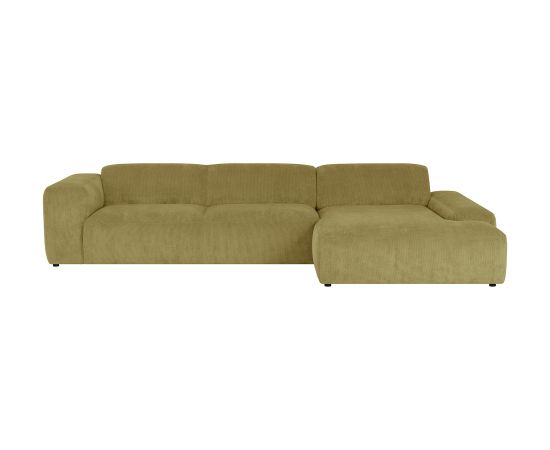 Stūra dīvāns LEHTE 3-vietīgs, labais stūris, zaļš