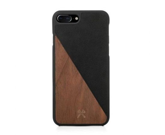EcoSplit Wooden+Leather iPhone 7+ / 8+  Walnut/black eco249
