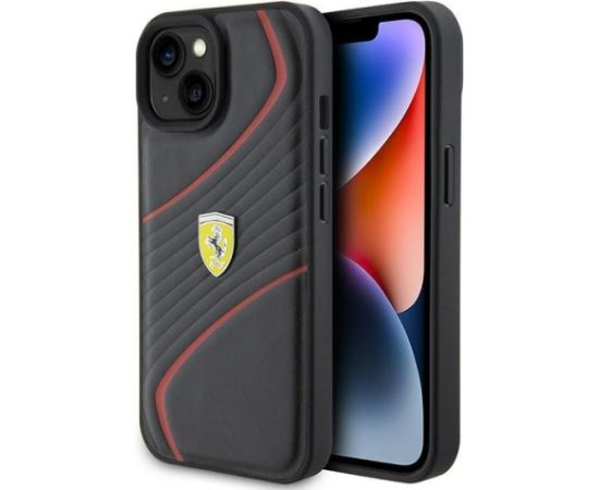 vFerrari Twist Metal Logo Back Case Защитный Чехол для Apple iPhone 15