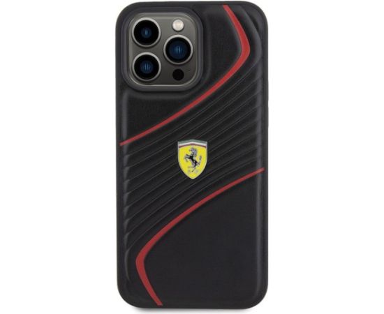 Ferrari Twist Metal Logo Back Case Защитный Чехол для Apple iPhone 15 Pro Max