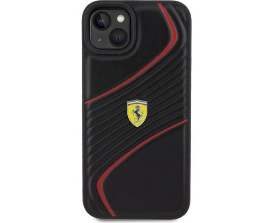 Ferrari Twist Metal Logo Back Case Защитный Чехол для Apple iPhone 15 Plus