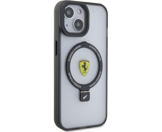 Ferrari Ring Stand MagSafe Back Case Aizsargapvalks Priekš Apple iPhone 15