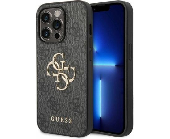 Guess 4G Big Metal Logo Back Case Aizsargapvalks Priekš Apple iPhone 15 Pro