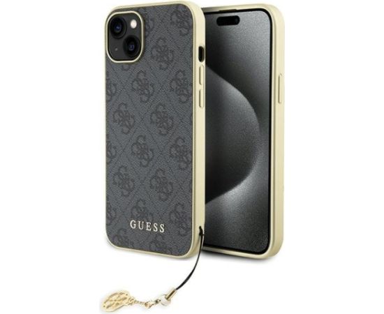 Guess 4G Charms Collection Back Case Aizsargapvalks Priekš Apple iPhone 15 Plus