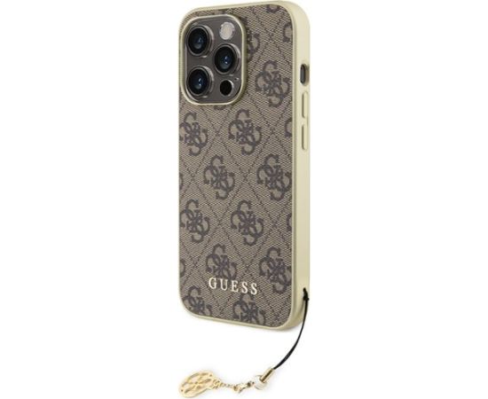 Guess 4G Charms Collection Back Case Aizsargapvalks Priekš Apple iPhone 15 Pro
