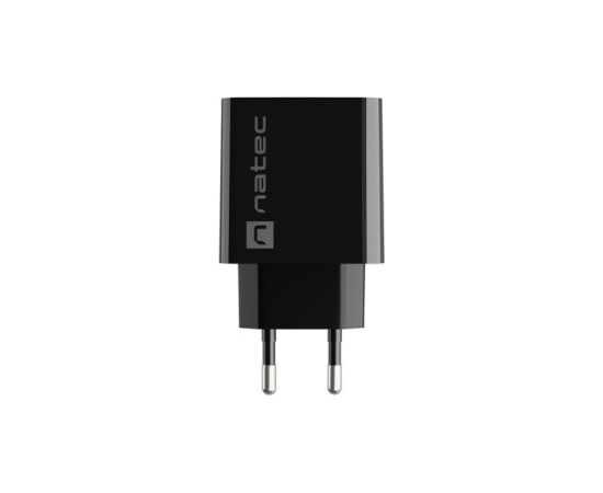 NATEC USB CHARGER RIBERA USB-A+USB-C 20W PD BLACK