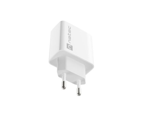 NATEC USB CHARGER RIBERA USB-A+USB-C 20W PD WHITE