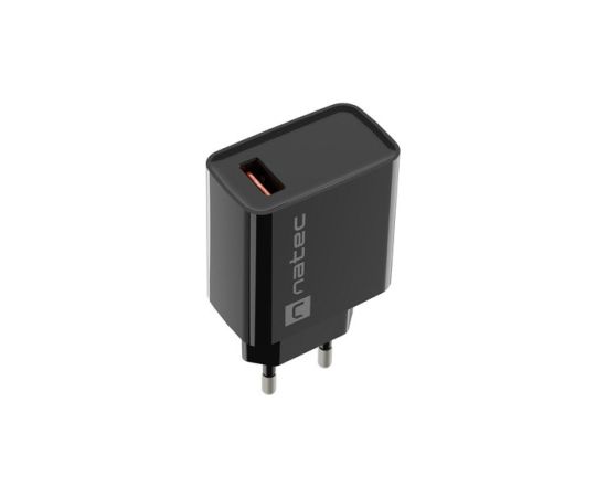 NATEC USB CHARGER RIBERA 18W USB-A BLACK