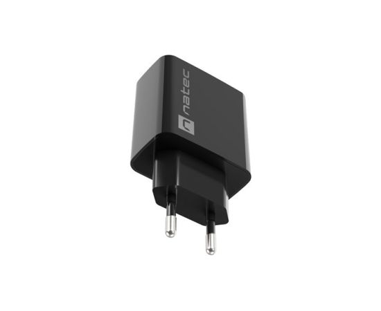 NATEC USB CHARGER RIBERA 18W USB-A BLACK